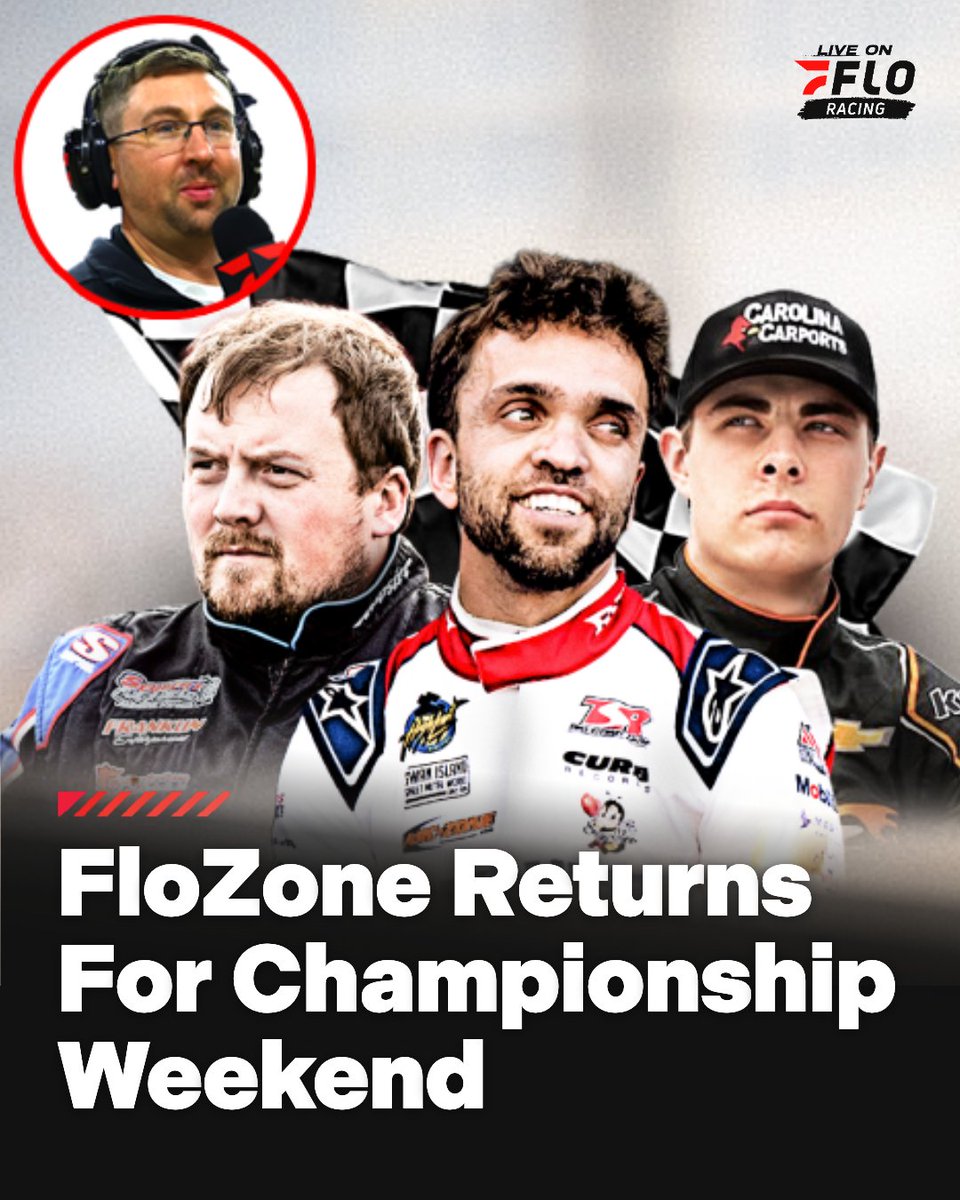 FloRacing's tweet photo. You asked. We listened. FloZone is back! 🔥

Your favorite whip-around show returns for a MASSIVE Saturday slate on FloRacing! 🏆

Join @BlakeAnderson as we bounce from track to track, bringing you the biggest moments and battles LIVE! 🏁

More info 👉 https://t.co/7r70atYdeB https://t.co/MTb9xJJtNf