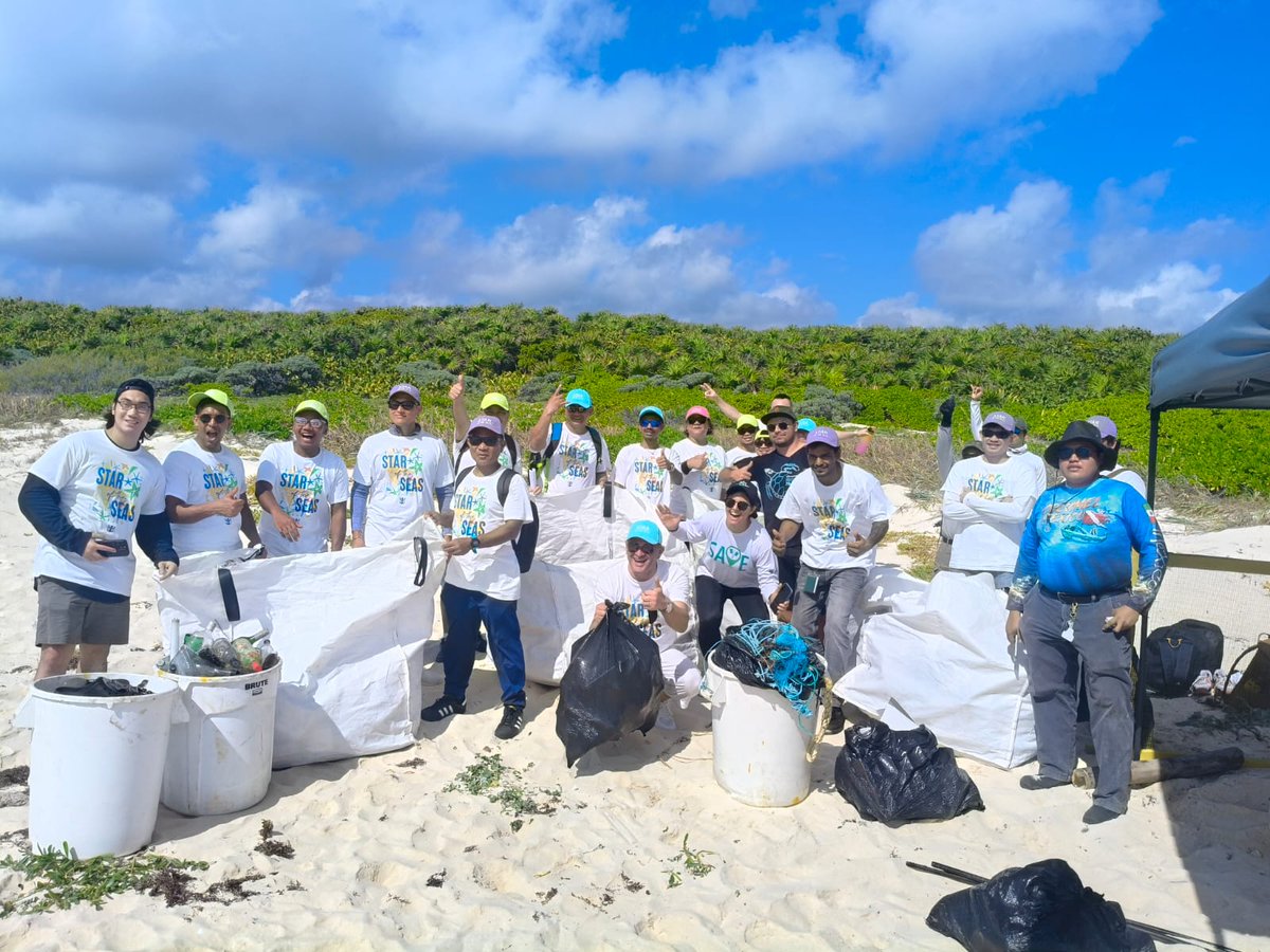 NewsfromRCgroup's tweet photo. Through a yearlong initiative in Cozumel, Mexico, Royal Caribbean Group, MPS, and dedicated crew member volunteers removed 5,800 pounds of debris and helped restore nearly 8,000 feet of coastline.

Read more: https://t.co/34nGng72kR https://t.co/mZzo4CEtgH