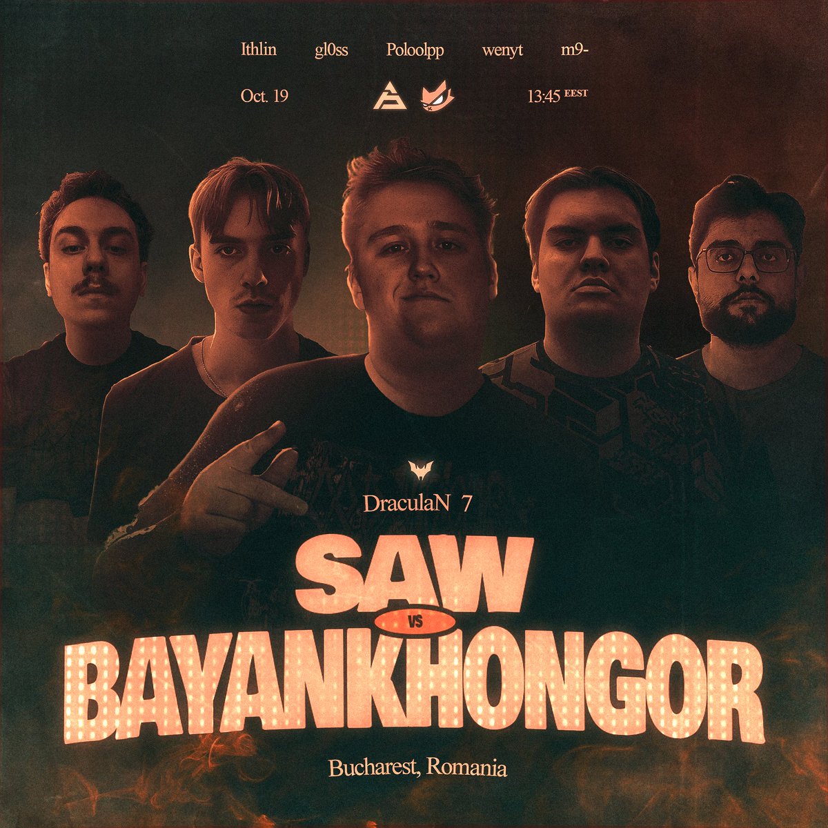 TeamBayanhongor's tweet photo. The day you've all been waiting for.

October 19, 13:45 EEST
vs. @sawggofficial https://t.co/PQI2SmOl6P