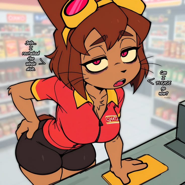 KitInChaos's tweet photo. When you've done your time and just want to go home 💤....... 
Artby @Pendejo
#GamoverseKitFanArt #KitBodega #Gamoverse https://t.co/prrPo5seXh