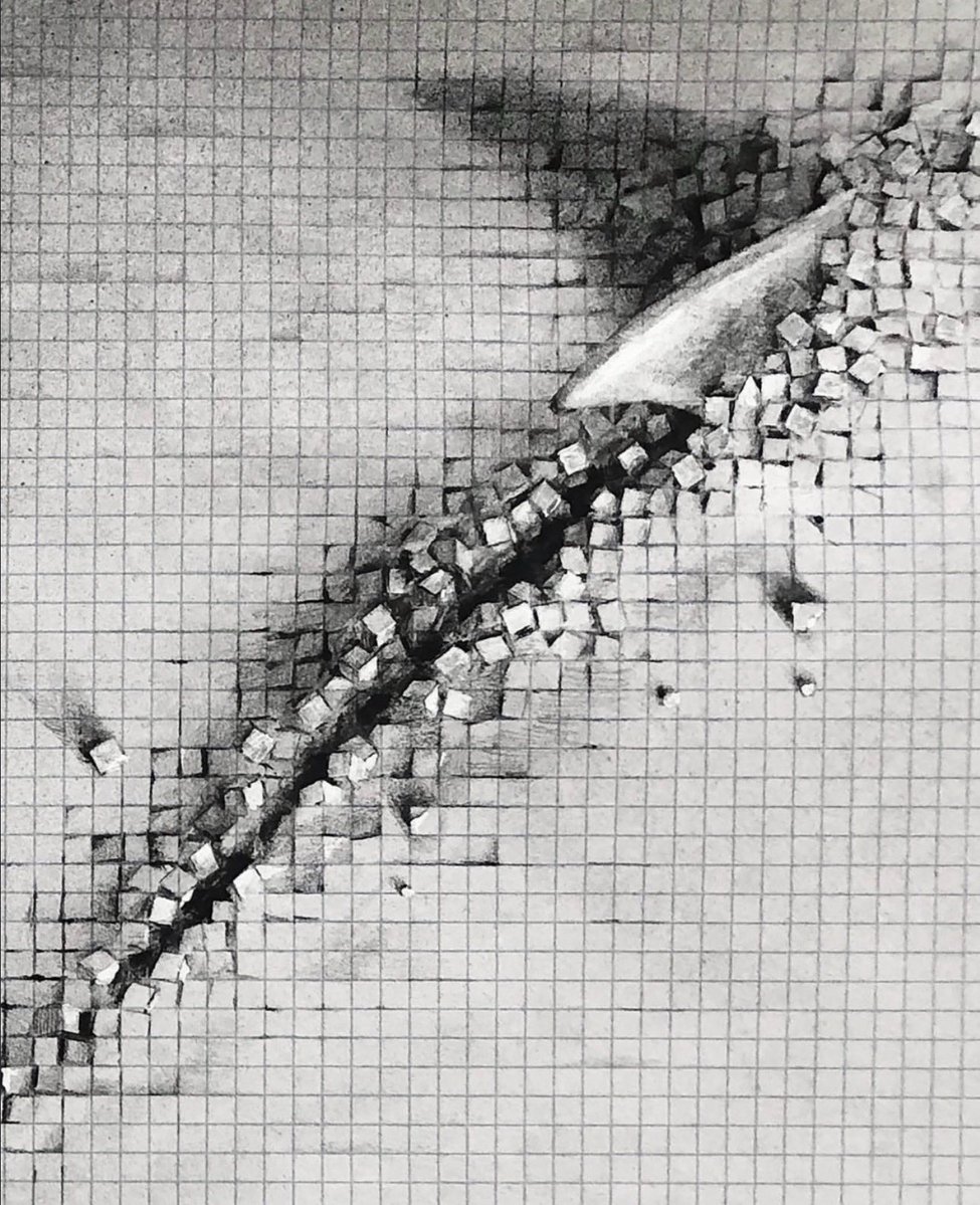 pmamtraveller's tweet photo. 3D optical illusion drawings on paper by artist Silvestre Santiago (Pejac) https://t.co/rUPNVDNcv2