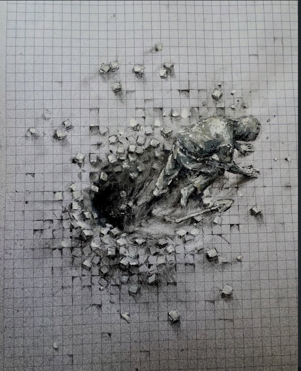 pmamtraveller's tweet photo. 3D optical illusion drawings on paper by artist Silvestre Santiago (Pejac) https://t.co/rUPNVDNcv2