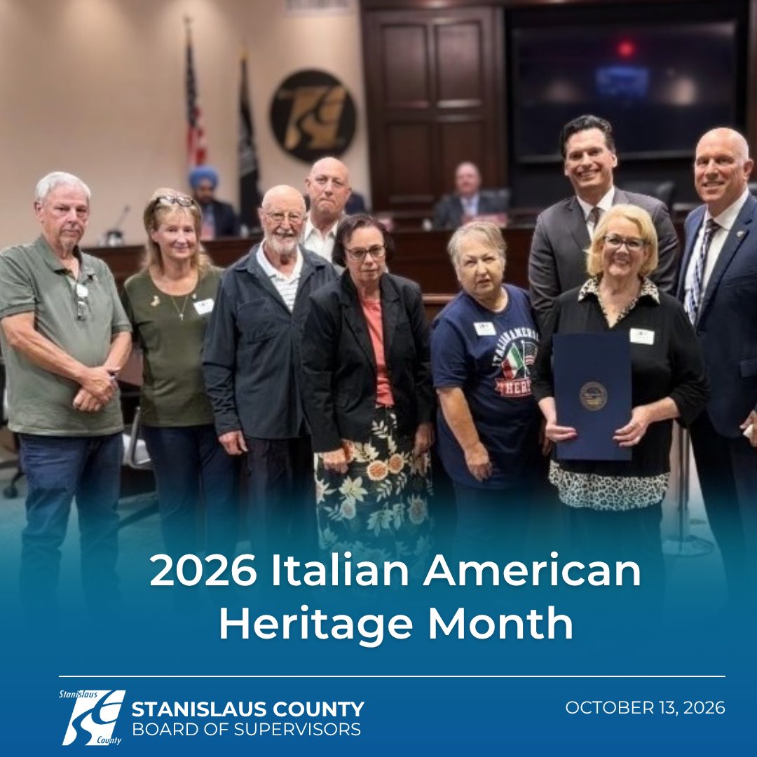 StanCounty's tweet photo. Celebrating Italian American Heritage Month! 
On October 13, the Stanislaus County Board of Supervisors recognized Italian American Heritage Month, honoring the rich history, culture and lasting contributions of Italian Americans to our community. https://t.co/dV7epwRhkd