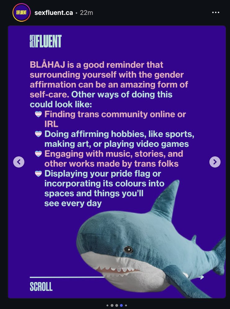 WomenAreRealCAN's tweet photo. Signalling that you're an insufferable person who will demand others obey your language games and ignore reality will apparently improve your mental health.

Sexfluent claims to be a youth-driven initiative brought to you by CANFAR (Canadian Foundation for AIDS Research). https://t.co/qm0zHYwEdM