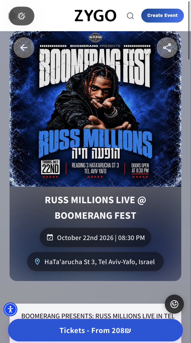 brtankz's tweet photo. Russ Millions is set to perform in Tel Aviv, Israel on the 22nd October. Israel consumes a lot of U.K. Rap so there’s an audience there but idk if this is worth the backlash🤷🏾‍♂️ https://t.co/C5WNrk8UeS