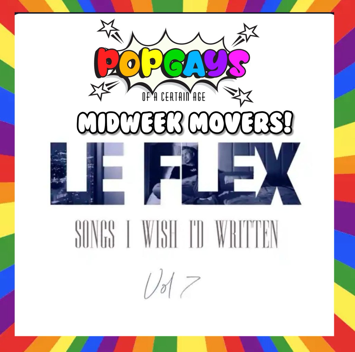 PopGays's tweet photo. Our #midweekmover this week is the latest mini album from @LeFlexMusic 
Run a bubble bath, pour a glass of chardonnay, light some candles &amp; relaaaaax!
#wednesdayvibes 
https://t.co/soICKarfv6 https://t.co/VuubI2ZBGG