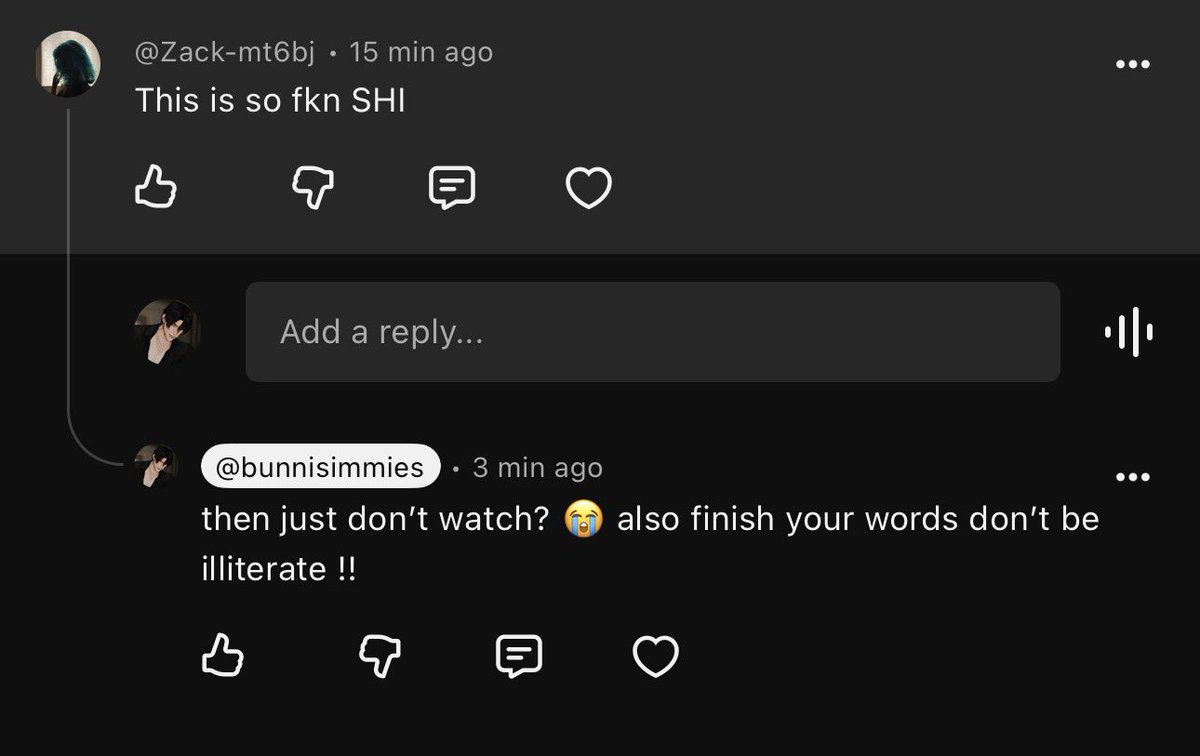 bunnisimmiess's tweet photo. i’m only ever rude to people who are rude to me LMAO. just know if you see my rude comments anywhere its because they started it 🤷🏻 i’m not gonna sit down and let you be wacky over a video of my child sims 😭 https://t.co/jrnKduosjP