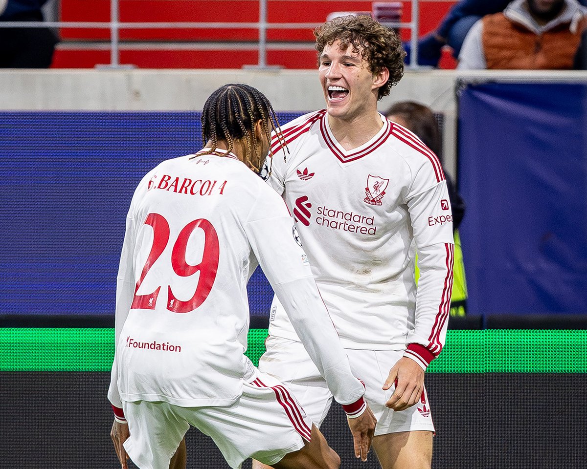 GoalJP_Official's tweet photo. 🇦🇹 バルコラがハットトリックの活躍！🏴󠁧󠁢󠁥󠁮󠁧󠁿

移籍後初ゴールを含む3得点！リヴァプールは計9ゴールが生まれる打ち合いを制しUCL連勝！

🆚LASK 3-6 リヴァプール
⚪️22' アラウホ
⚪️24' バルコラ
⚪️37' バルコラ
⚪️51' フリンポン
🔴63' リュビチッチ
⚪️66' バルコラ
⚪️72' クーマス
🔴74' フレッカー
🔴77' フレッカー