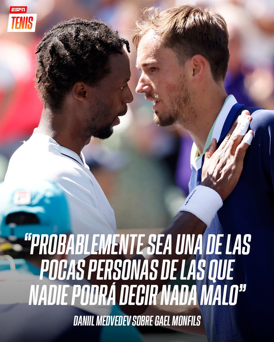 ESPNtenis's tweet photo. "Espero sobre todo que esté bien, porque me imagino que quería jugar en París. Si se ha retirado, no sé exactamente qué ha pasado, pero espero que esté disfrutando de la vida y se sienta bien".

🗣️ Daniil Medvedev sobre la noticia de Gael Monfils. https://t.co/3yRKCgN2CH