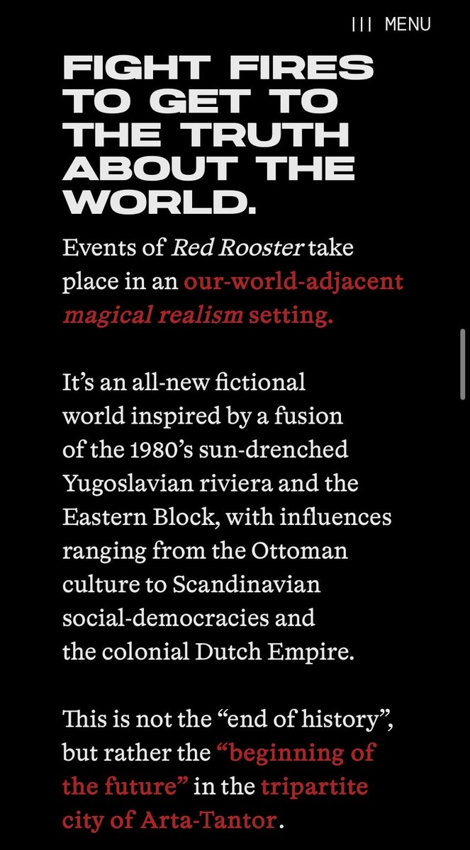 KlonnyPin_Gosch's tweet photo. “1980s sun-drenched Yugoslavian riviera, Eastern Bloc, Ottoman culture, and the colonial Dutch…” as game world inspiration

I was already going to play the game, you didn’t need to sell me on it so hard https://t.co/Opt6QuVa3M