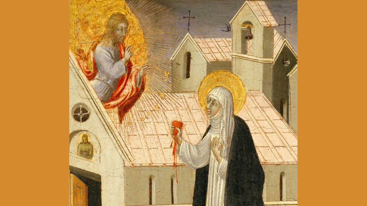 ScriptoriumOK's tweet photo. Catalina Benincasa, más conocida como Santa Catalina de Siena (1347-1380), fue una de las figuras más destacadas de la espiritualidad cristiana medieval. https://t.co/TzwdxWsi9y