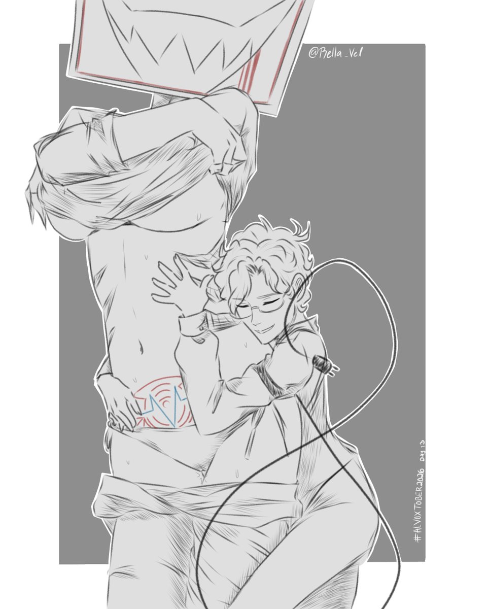 ryuka_nd_rella's tweet photo. #ALVOXTOBER2026

Day 13 Succubus...?
Idk but Al is very happy with his new demon. Too big~ 📺♀️ https://t.co/1QuExdd62V