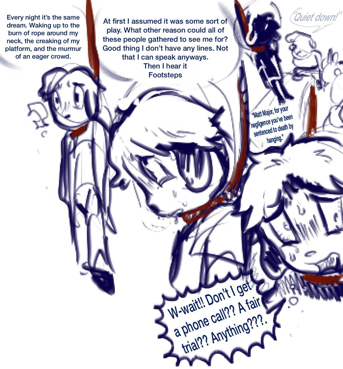 JAMMER_RAMMY's tweet photo. Sorry all I've been doing is drawing Matt hanging and crying https://t.co/C48VNJiMyV