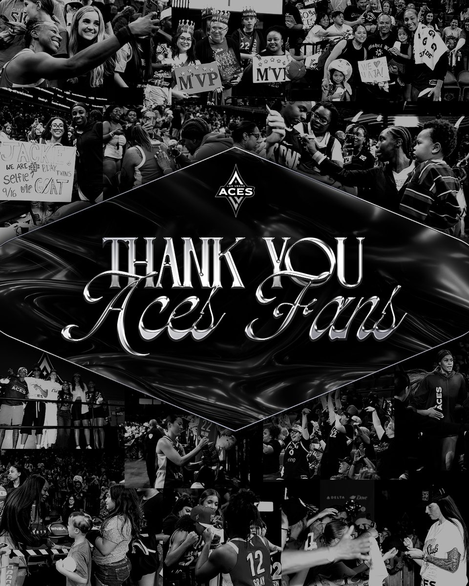 LVAces's tweet photo. From Utah to San Antonio to Las Vegas ❤️

Thank you for celebrating 30 years in the WNBA with us and showing so much love all season long! https://t.co/RDX2qXeW18