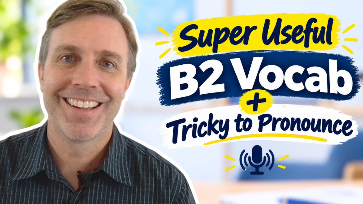 interactiveeng's tweet photo. 🚨 NEW LESSON | Upper-Intermediate B2 Vocab 💪
Let's develop your speaking fluency some must-know B2 vocabulary. And to make it more challenging, these words are also tricky to pronounce.
👉 https://t.co/R1FM4qL15B
#interactiveenglish #vocabulary https://t.co/mxGCtJDSom