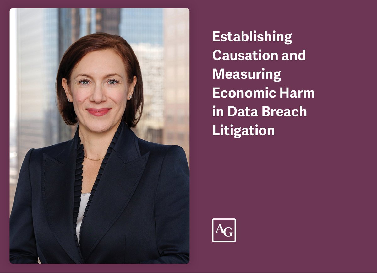 analysisgroup's tweet photo. In an article published by the ABA Antitrust Law Section, Principal Hristina Bojadzieva Bartlett discusses key considerations for assessing causation and economic harm in data breach litigation. https://t.co/3xiYoYZCih https://t.co/NeKTF87JP0