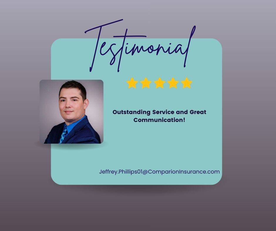 JP_Phillips01's tweet photo. I am always here for you when you need me.
📲 508-621-0176
📧 jeffrey.phillips01@comparioninsurance.com
💻 https://t.co/9SxRDL7ueh
#herewhenyouneedme #testimonials #happycustomer #customerfeedback #trustedseller #happyclient #localagent #comparioninsurance #trust #hereforyou https://t.co/SodsLEpzyz