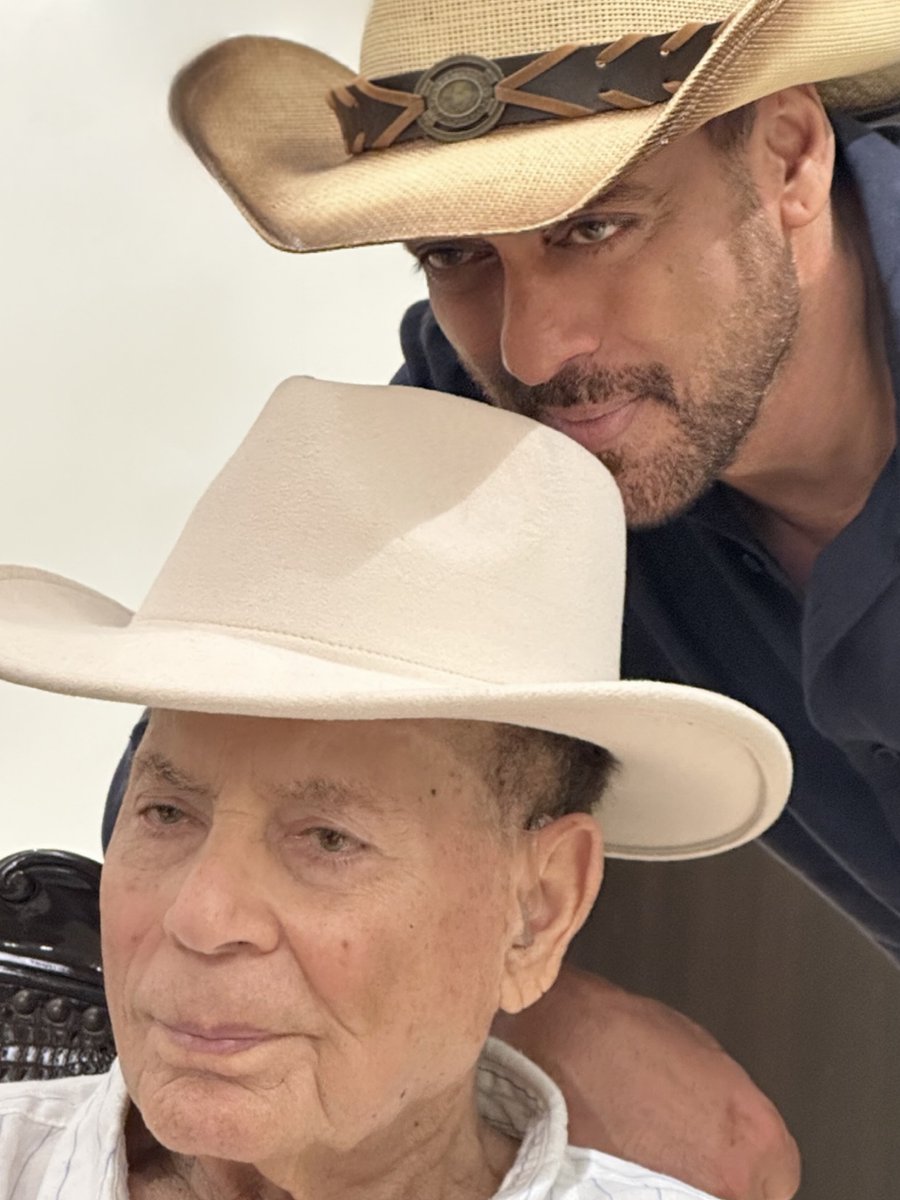 BeingSalmanKhan's tweet photo. Howdy partner hee haw at 91 at 1 having one, baap baap hota hai, he is the real monster, hum sab ke baap mein hai dum Vande Mataram.

Ek aur din nahi hota ek aur din kam hota hai, u guys get it?

God’s been kind .. https://t.co/ZnQICzvn7a