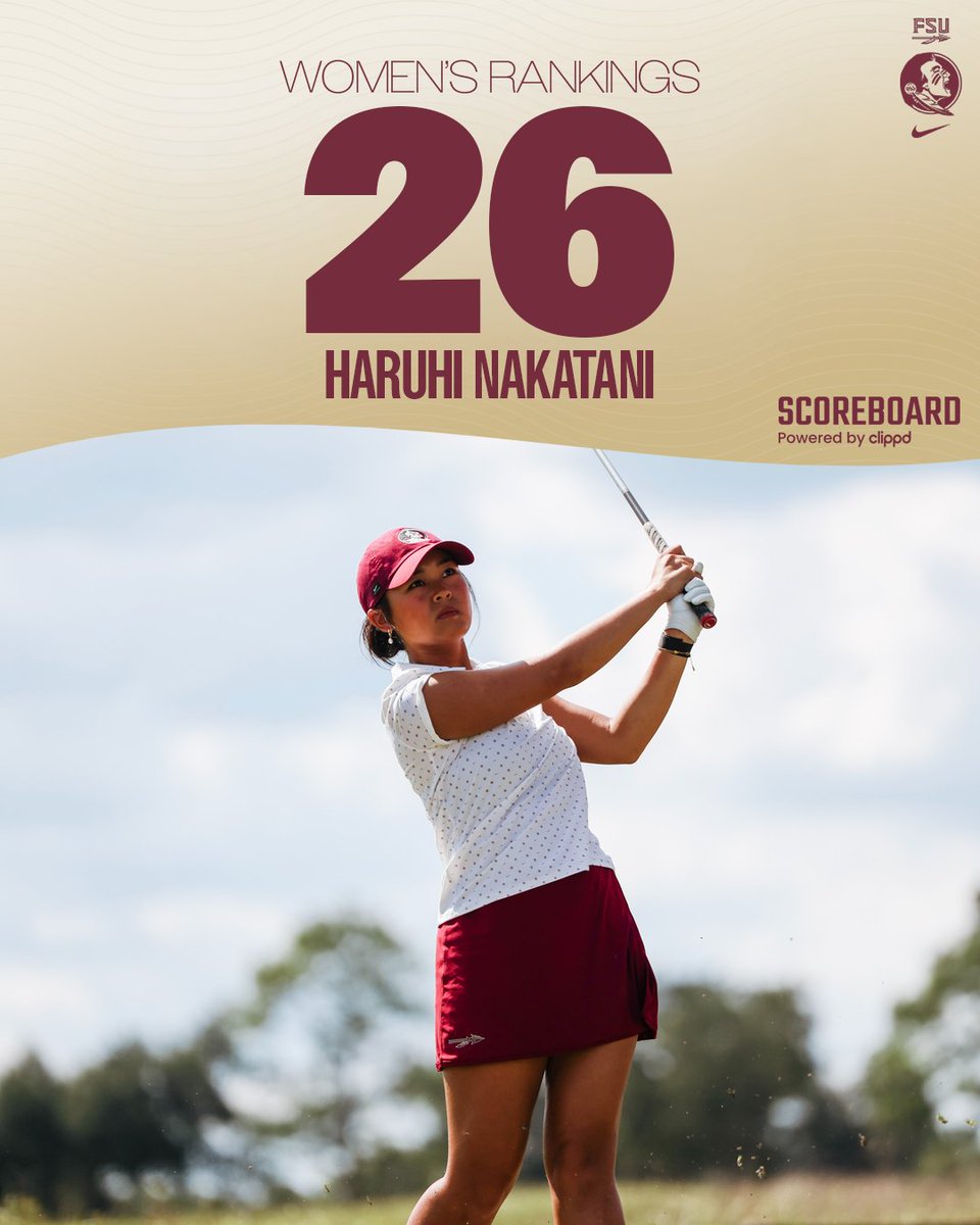 FSUGolf's tweet photo. First @Clippdscore rankings of the season are out ...

Team ➡️ 20th
Haruhi ➡️ 26th

#GoNoles 🍢 https://t.co/faqH3HKeKK