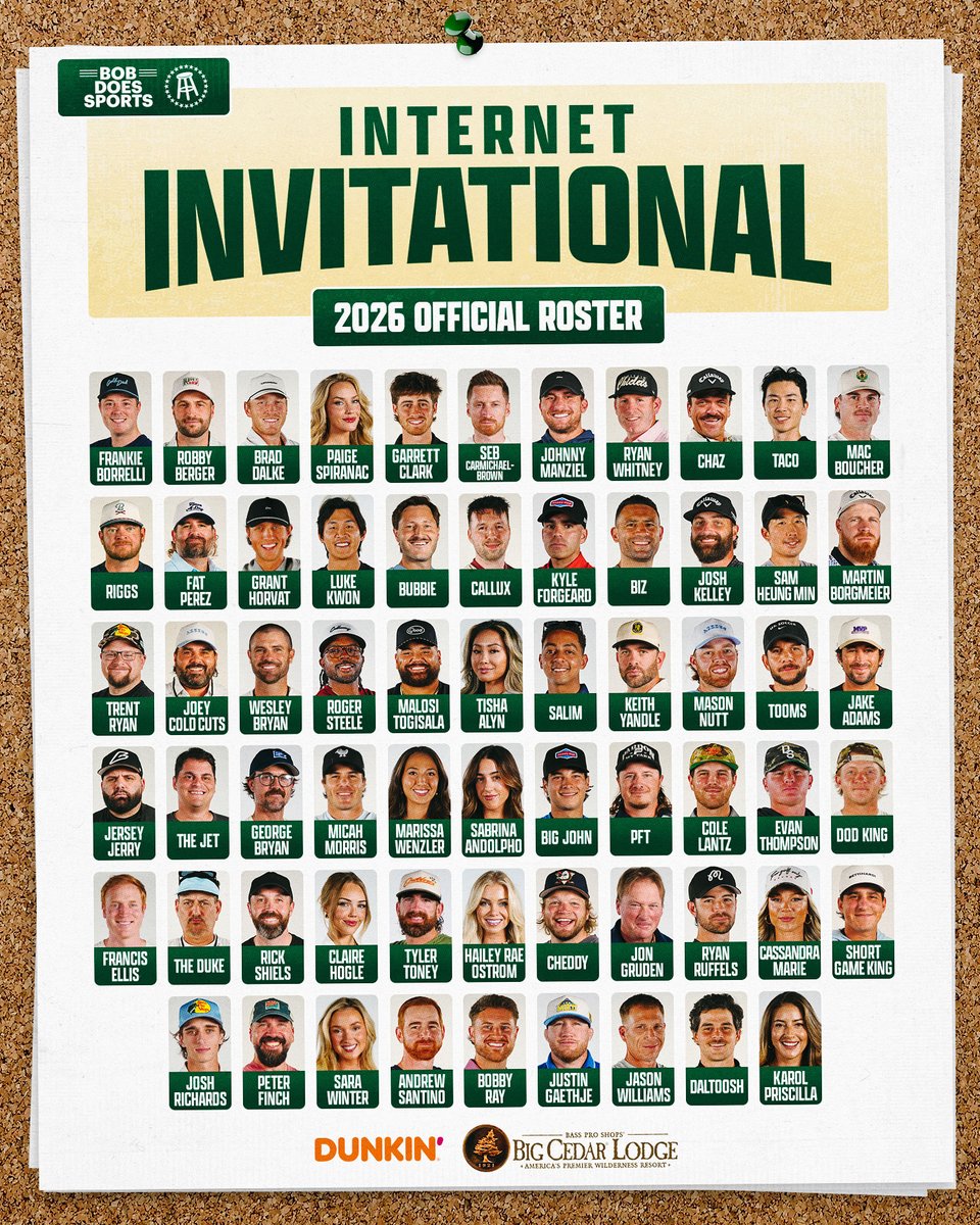 barstoolsports's tweet photo. The Internet Invitational. Season 2. October 26. Presented by @dunkindonuts https://t.co/GXcumzIAFx
