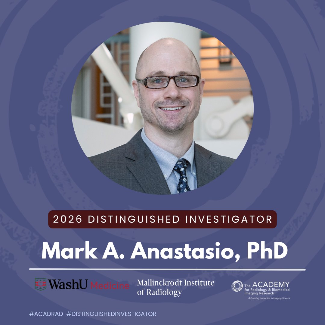 AcadRad's tweet photo. 4/5🎉 Dr. Mark A. Anastasio builds the math behind AI-enabled imaging: more accurate photoacoustic imaging, machine learning methods to evaluate imaging systems, and frameworks for detecting AI “hallucinations” in medical images. @WashUMedMIR https://t.co/FW0UP4gtjl