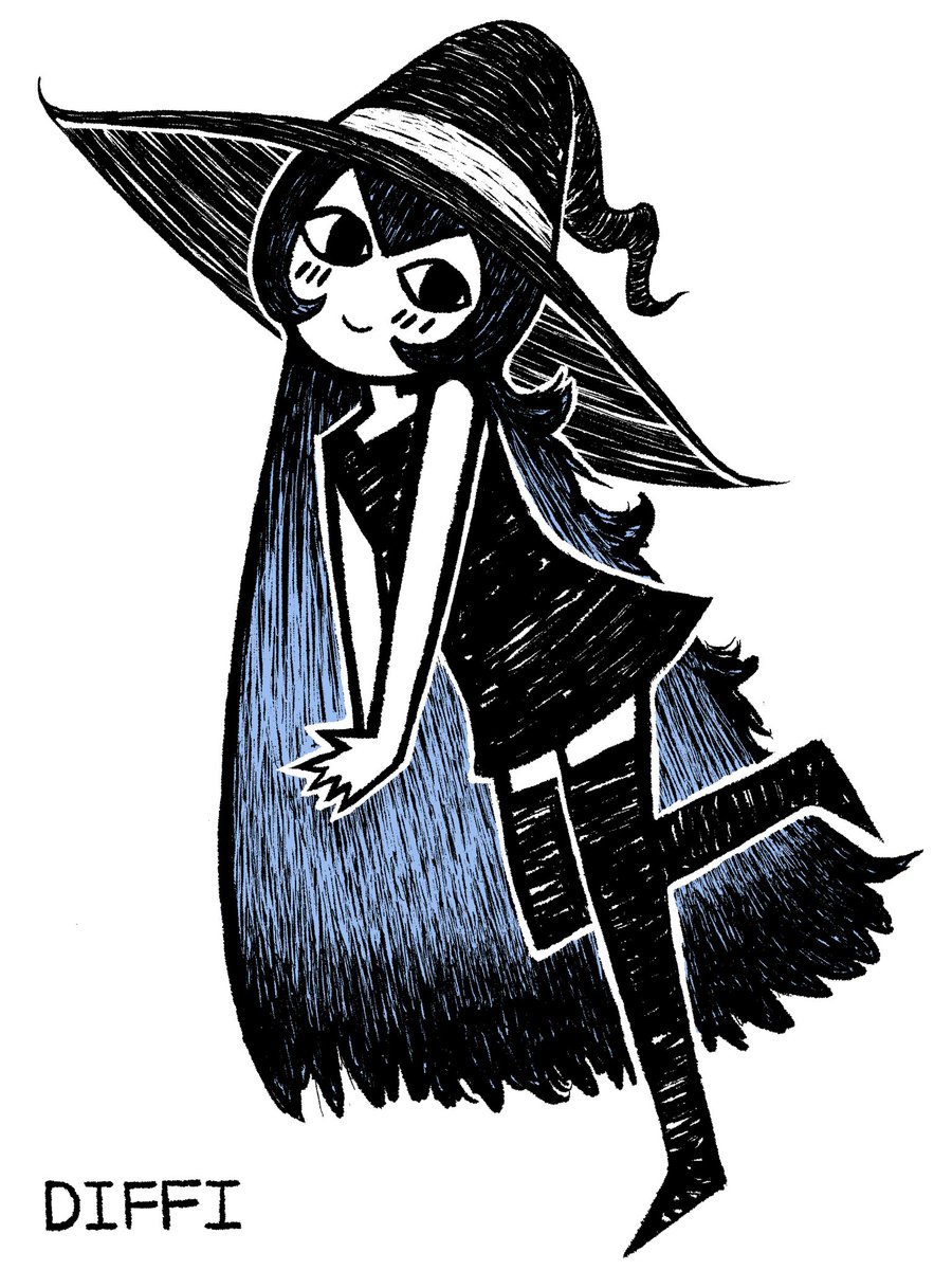 Thatisdifficult's tweet photo. I like to draw my witch OC, Mazarine, a lot~
#PortfolioDay https://t.co/he0jtOY4uI