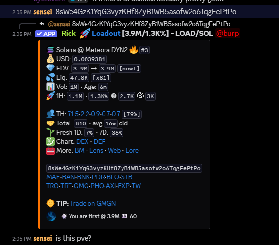 DigiWorldd's tweet photo. Is this PVE?

solana:8sWe4GzK1YqG3vyzKHf8ZyB1WB5asofw2o6TqgFePtPo $3.9M -> $12.9M  🚀🚀 https://t.co/VYx5C3T9Ws
