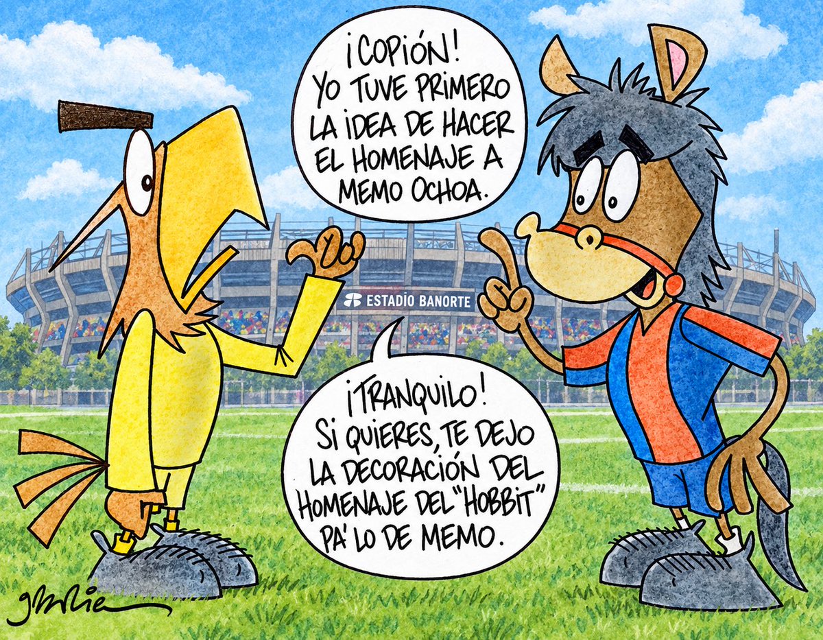 gabrielmonero's tweet photo. Se viene jornada y semana de homenajes en la @LigaBBVAMX con el ya anunciado por @ClubAmerica para @yosoy8a y ahora el que le hará el @Atlante al Hobbit Bermúdez
#Tuitrazo #HumorDeLiga #HumorDePrimeraIntencion #ClubAmerica #AtlanteFC https://t.co/G0S3Sks8TT