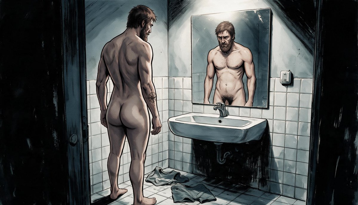 RebirthPub's tweet photo. Hard Out p1:

Five days of fever. When it breaks, my boxers hang wrong. Ten years on the door and I can size up any problem in a room. I don’t expect to find one in my own shorts.

p2: https://t.co/55ZTMJHMEe

#transformation #transgender #bodyswap #genderbend #genderswitch #tgtf https://t.co/vLShaW0eJC