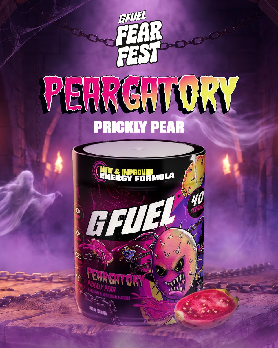 GFuelEnergy's tweet photo. You asked. We summoned it.🔮  

LIKE + RT for a chance to win a tub of our PEARGATORY prickly pear flavor.

Shop: https://t.co/cZMMRam4Kv https://t.co/SCN00ZOK6W