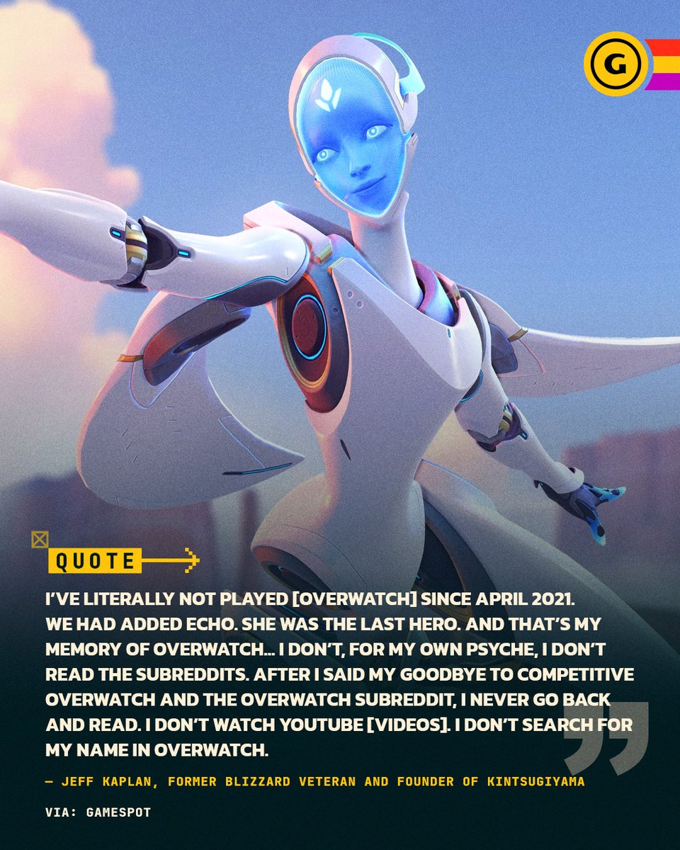 GameSpot's tweet photo. We spoke to ex-Overwatch director Jeff Kaplan about the "humbling" reality of indie dev, his AAA legacy, and what's coming up next.

Read the full interview: https://t.co/Un25rZItns https://t.co/Nb6H9CRyPf