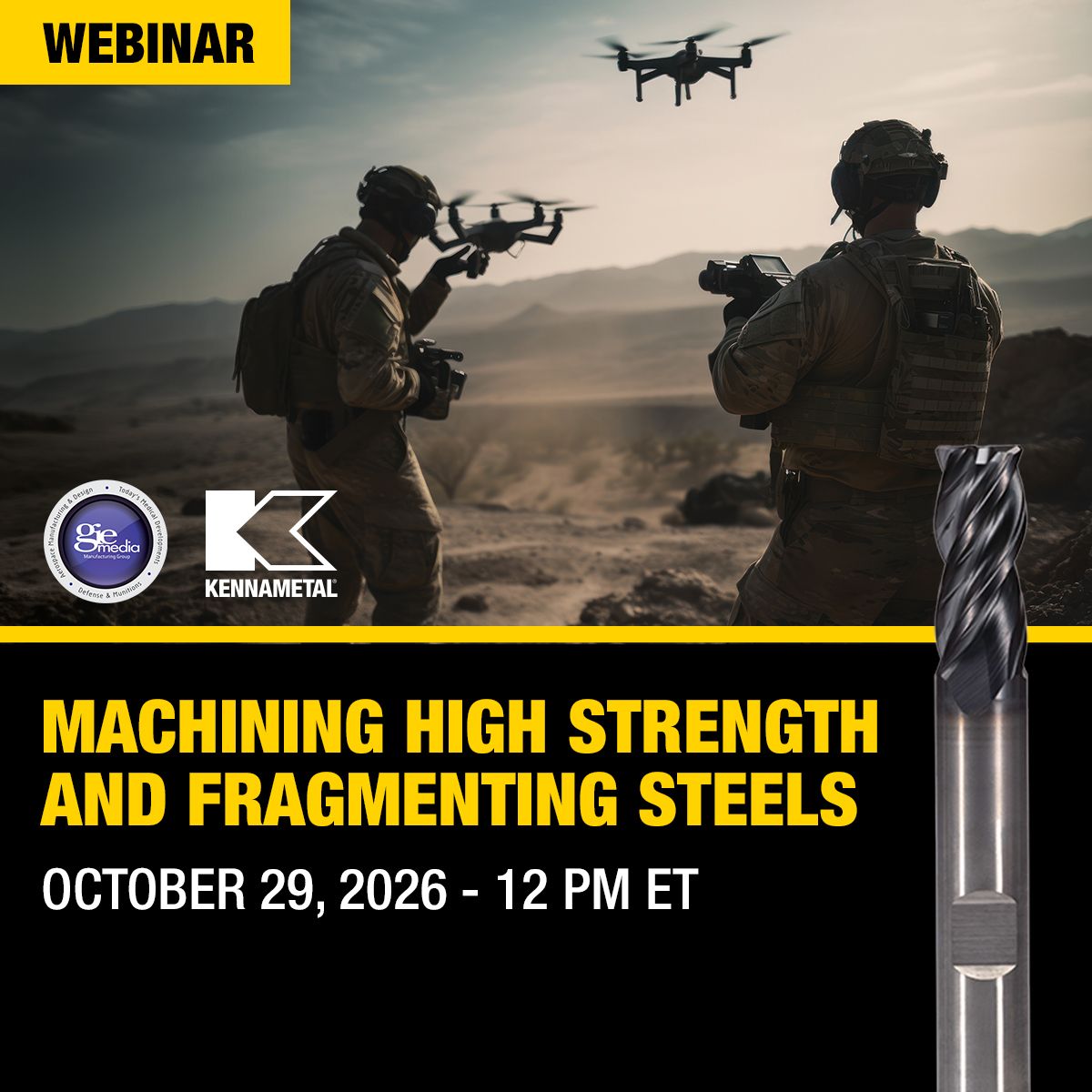 AMDMag's tweet photo. Join our machining experts from the @Kennametal Metal Cutting Tour Truck as they share proven shop-floor approaches to machining demanding defense materials, including fracture-resistant structural steels, high-carbon fragmenting steels and more: https://t.co/GH1HDAKuqi #amdmag https://t.co/YLLXU8l1ZC