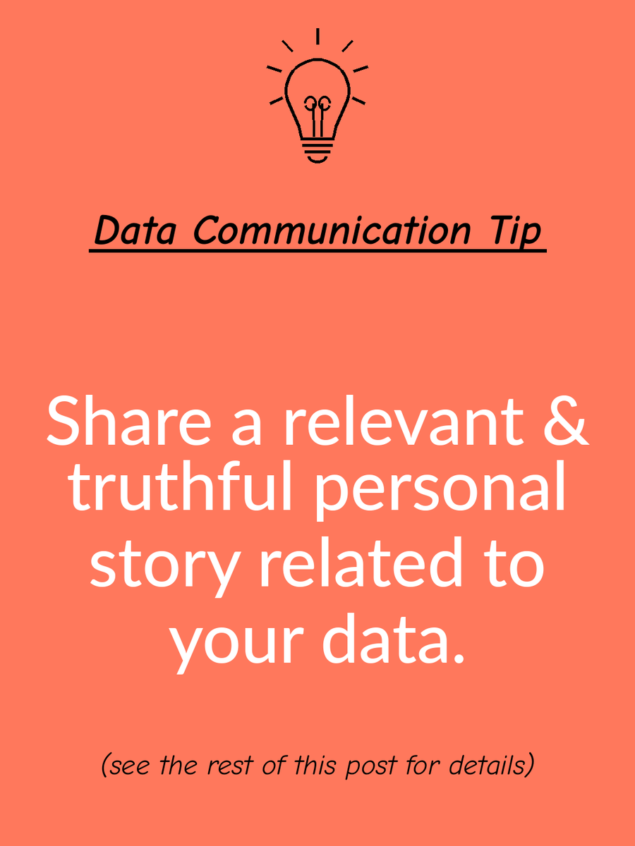 JennyGRankin's tweet photo. 📈💬💡 Describe an experience that explains why the issue matters to you. A sincere story can model openness &amp; make it easier for the other person to discuss experiences that shaped their own position. #DataCommunication #DataStorytelling #BeliefChange https://t.co/ckx7Tu9Yzc
