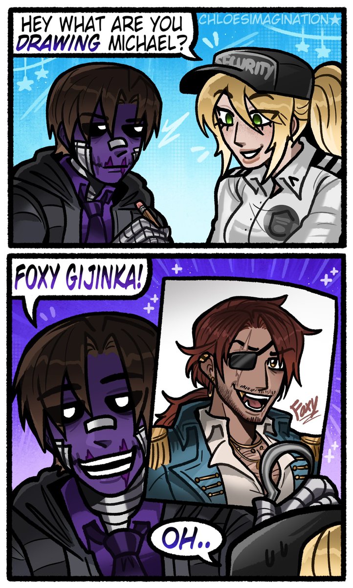 ChloeImagine's tweet photo. Michael Afton is just drawing anything in FNAF.. https://t.co/xZy9Ceyrgs
