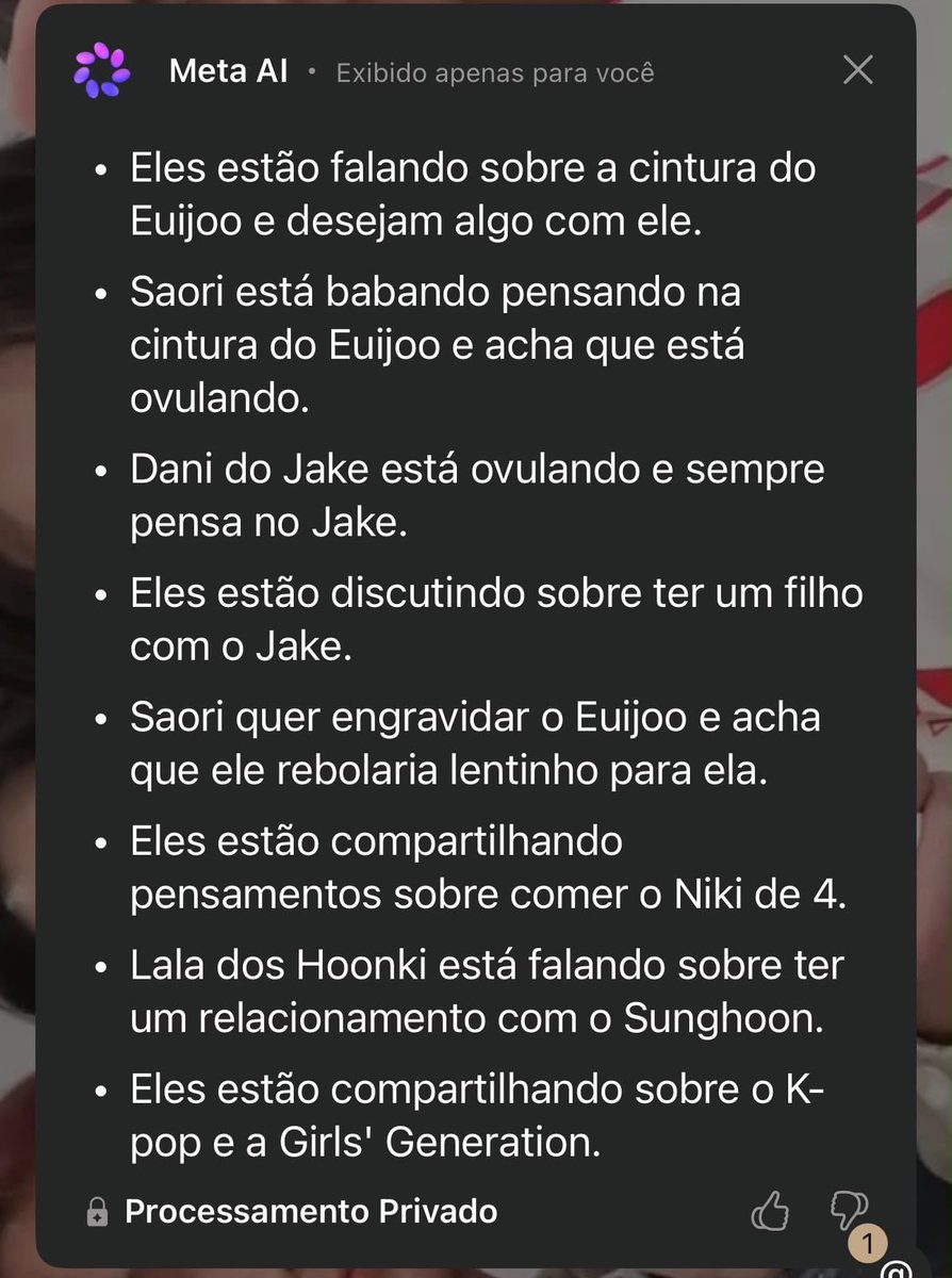 woniemars's tweet photo. estou ocupada hj mas que bom que tenho a ia do whatsapp pra resumir tudo pra mim https://t.co/tWCQxCMKyq