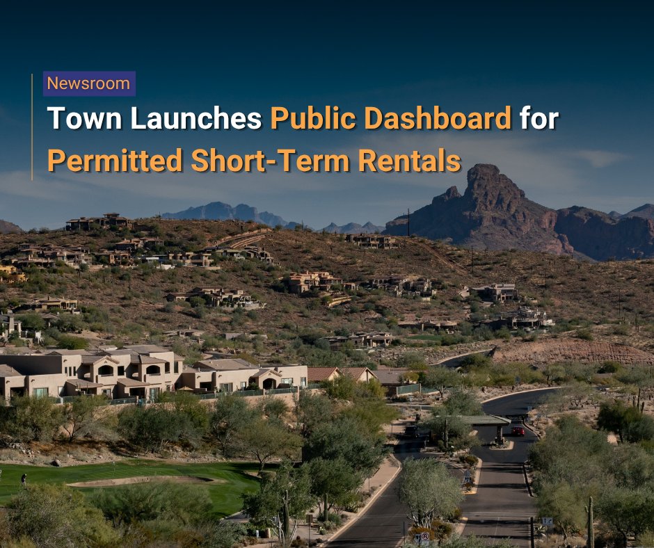 fhazgov's tweet photo. 🏘 Town Launches Public Dashboard for Permitted Short-Term Rentals  

The Town of Fountain Hills launched a public dashboard that shows every short-term rental property with an active Town permit, providing residents more transparency. 

Full details ➡ https://t.co/8n83cBQUcq https://t.co/IuOXikpHZN