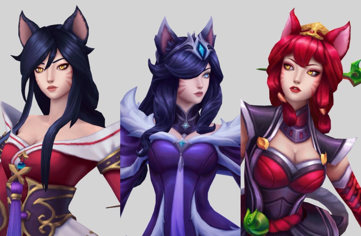 ahricervo's tweet photo. Ahri não precisa de lendária pra ser bonita e fluída, com esse modelo aqui nem uma skin de 520rp decepciona. https://t.co/6aY7Pt185w