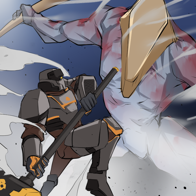 RhVeil's tweet photo. Day 14 : Crusher 
#helldivers2 #Inkdivers https://t.co/ofb8OQy5wG