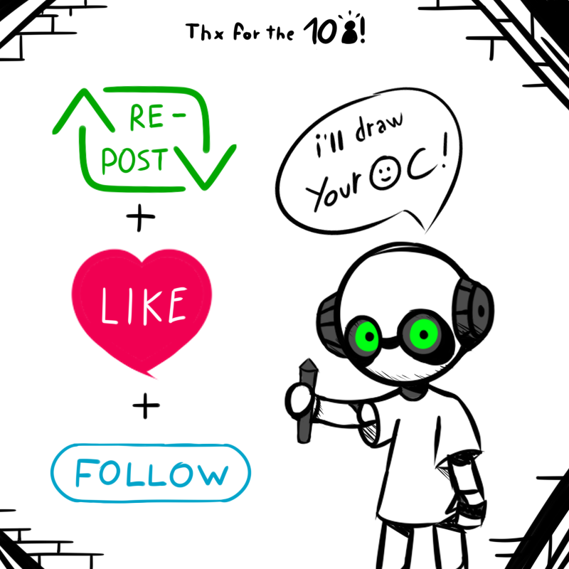 arkhe_typ's tweet photo. Hey guys! I'm trying to engage this profile, so i decided to draw some of your OC's! (and learn some about them too!)   :]

Just leave a comment, Like and Re-Post, then i'll draw your OC!

(I won't draw AI-Generated characters, NSFW or Furry) https://t.co/klAnJG3gbv