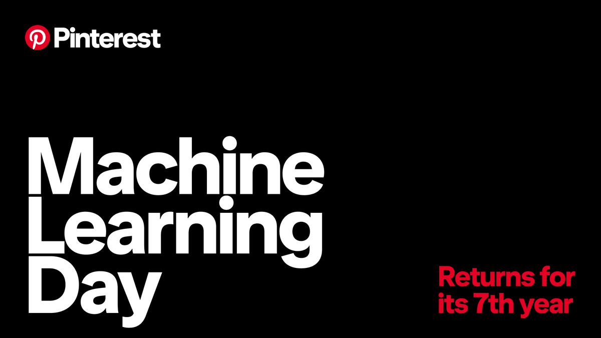 PinterestEng's tweet photo. We're excited to announce our 7th Annual ML Day Conference on November 5. Get ready for keynote sessions with Pinterest Engineering leaders, panel discussions on AI at Pinterest and lightning talks that dive deep on ML innovation. Register now: https://t.co/WZDrHwByp5 https://t.co/5efhYH0KZo