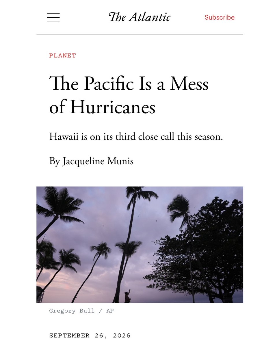 FSU_EOAS's tweet photo. In a recent @TheAtlantic article, @FSU_EOAS’ Allison Wing explains how El Niño is contributing to a quiet Atlantic hurricane season while Pacific conditions favor increased activity.

To view the full article, visit: https://t.co/KstR8uxd6k.

@FloridaState https://t.co/inF6zvHiRY