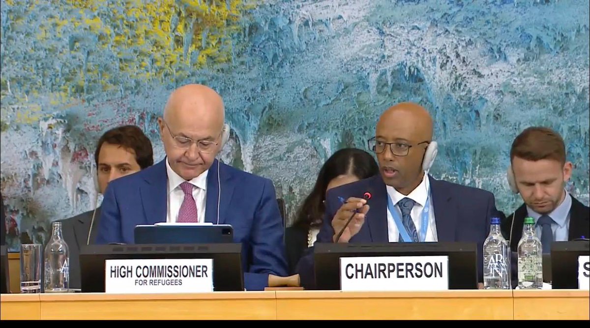 ETMissionGVA's tweet photo. Ethiopia reaffirms its commitment to refugee protection and international cooperation at the 77th plenary session of the #UNHCR Executive Committee.

Read More:https://t.co/Y6zYBSNfDz

@tsegabk @HaileSubba12 @GHessebon  @BerhanuTsegaye @SMHaderaAbera 
#Ethiopia #RefugeeProtection https://t.co/6YIh2ilcAc