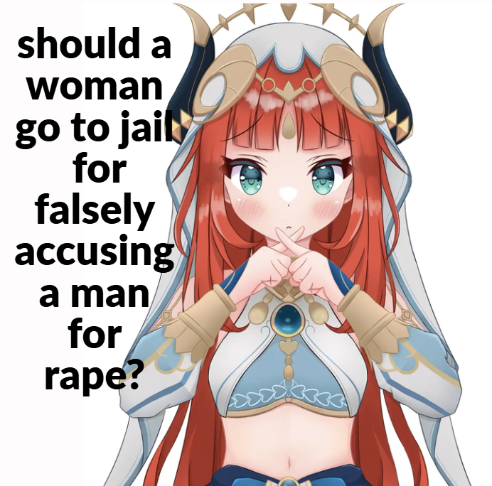 elizavtuber_vt's tweet photo. Should proven false rape accusers go to jail? https://t.co/R0YePJOdiO