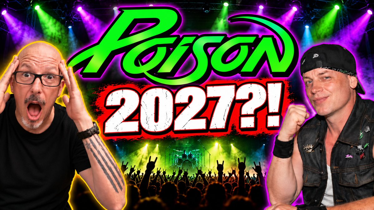 HairMetalGuru's tweet photo. It was prediction time on last night's episode of Hair Metal Chaos LIVE, and the big one is that Stevie Rachelle says Poison WILL reunite for a summer tour in 2027! Not only that, but he tells which two bands will open the tour! I break it down & offer my thoughts... link down below! @StevieTuff @BLABBERMOUTHNET @UltClassicRock @coolasice232