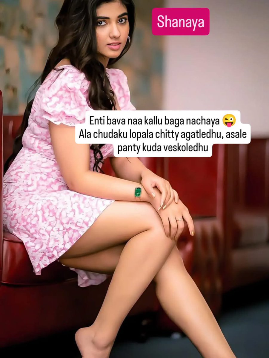 ShanayaGotti9's tweet photo. Abba bava ala chudaku 🙈 nee chupulaki naa bujji clitty lestundhi.. https://t.co/W8IPtHQ3Jx