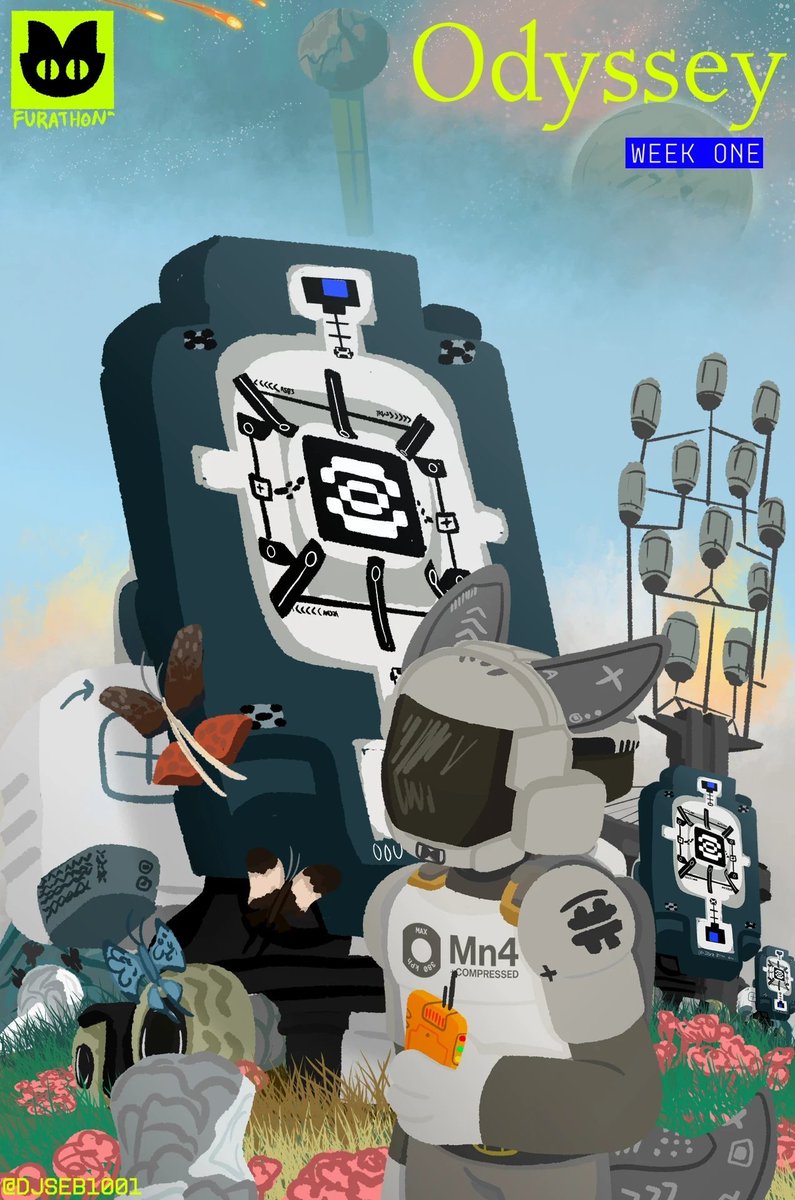 FURATHON's tweet photo. @MarathonDevTeam //:INCOMING_SUBMISSION. . .
> RNR ID: @djseb1001 
> Here's art I make for #furathon base on #marathonthegame. We hope anthro RNRs are appreciated :3
> ESCAPE_WILL_MAKE_ME_FLUFFY

>_END
#MarathonART https://t.co/JLvAQcEfH7