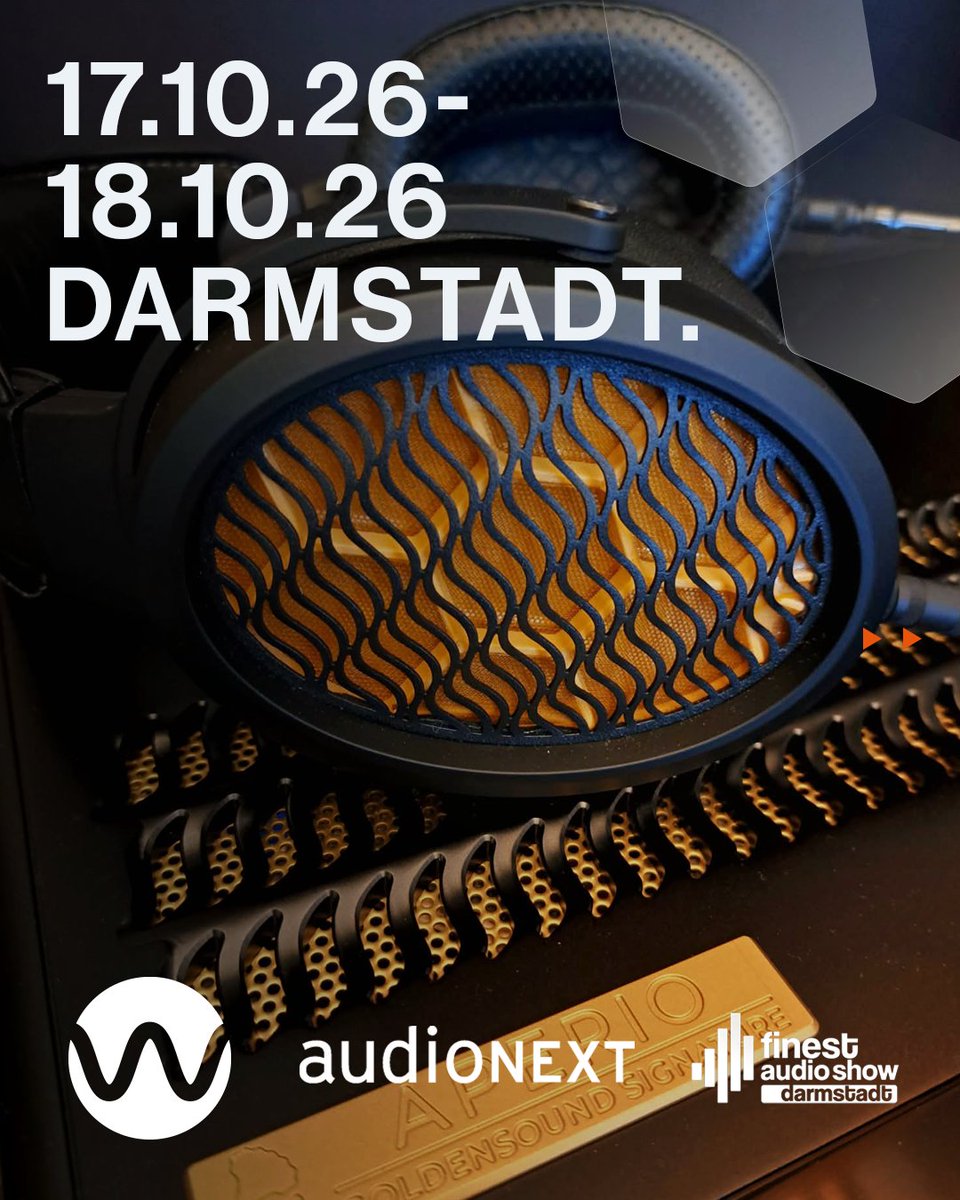 warwickac's tweet photo. This Saturday and Sunday, our distributor, audioNEXT, will be at High End Society's The Finest Audio Show in Darmstadt, Germany. 🇩🇪

Hear the APERIO GoldenSound Signature Edition: our flagship electrostatic headphone, tuned with renowned audiophile GoldenSound for unrivalled precision, detail and transparency.

Find more information about the show here: https://t.co/ltELNwnLRL

#WarwickAcoustics #AudioShow #Headphones
