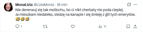 Roman5jre's tweet photo. @LiziaMonia @belzebubwkasku @prezydentpl @BoguckiZbigniew Nie dość, że kretynka, to jeszcze zwykły tłumok. Wróc do podstawówki debilko. Cherbata idiotka pisze, masakra... https://t.co/Cy0zcibrOI