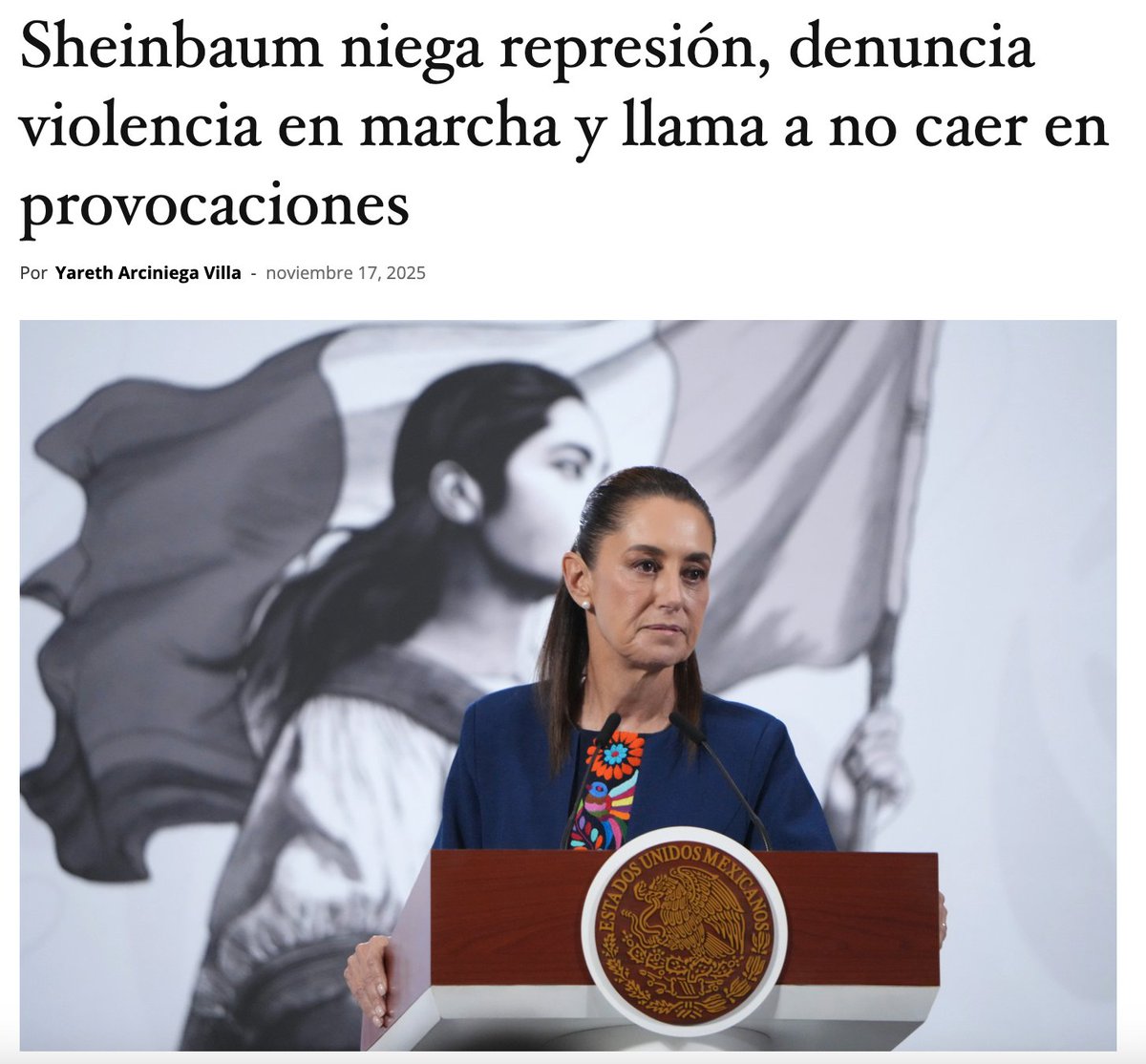 sofiacastrog's tweet photo. En Morena son cínicos y les falta congruencia. 

No se han cansado de criminalizar y reprimir las marchas. Y esto es solo un ejemplo 👇 https://t.co/AwTAFifUZz