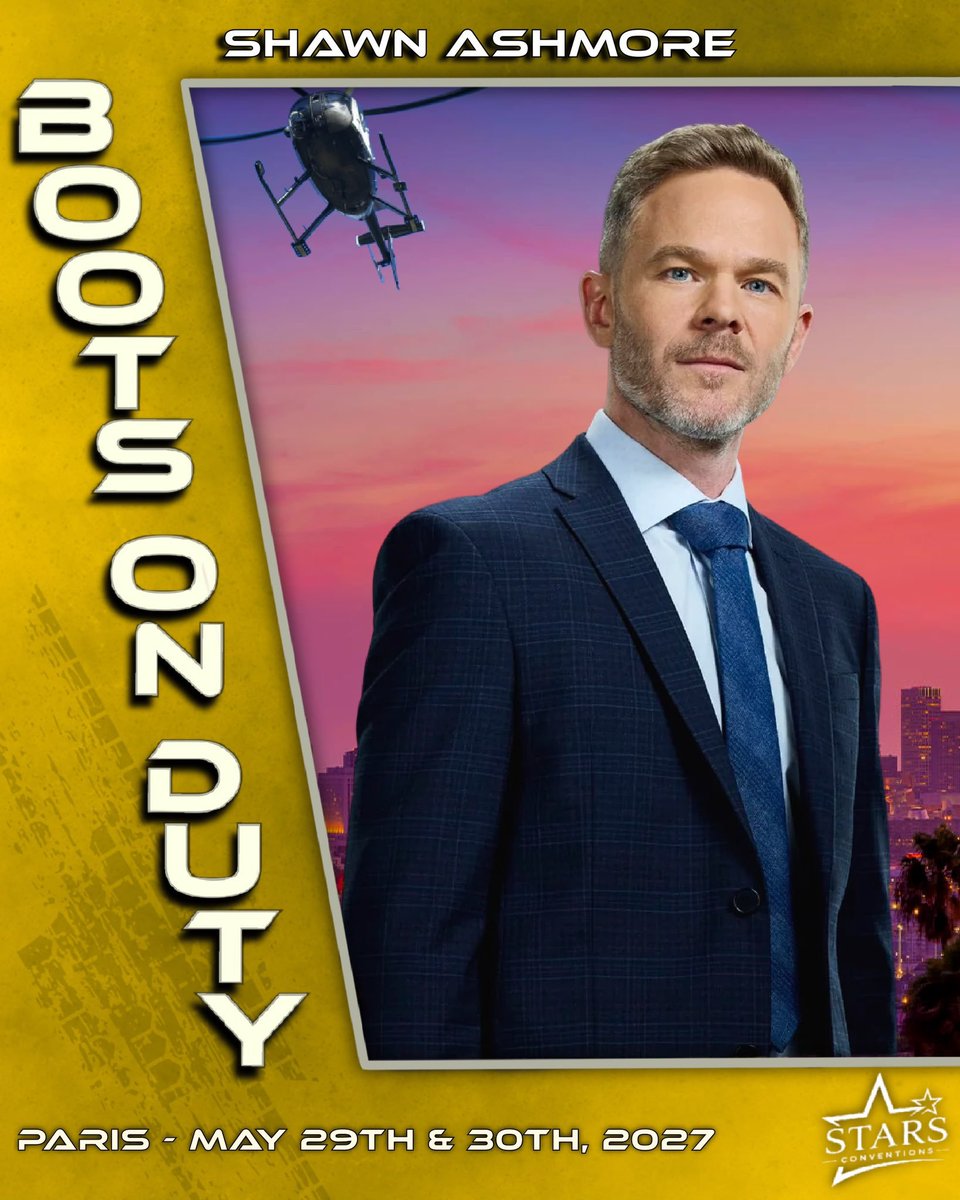 EuroConNet's tweet photo. GUEST ANNOUNCEMENT

#BootsOnDuty #BOD #StarsConventions #JayMcLaren #ShawnAshmore 

29 - 30 May 2027
Paris, France

https://t.co/yedTGMkR4G https://t.co/ZLs39aEvdP